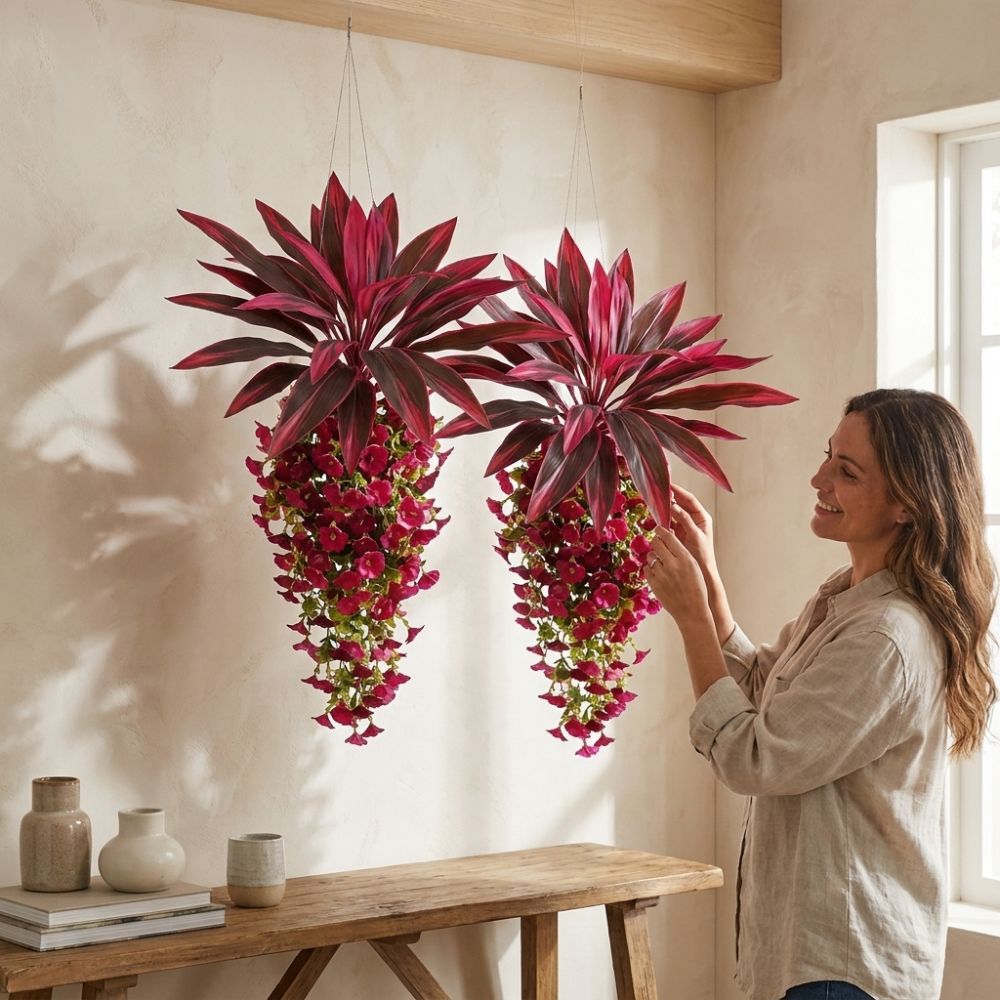 Trail Mix - UV Resistant Artificial Dracaena Morning Glory