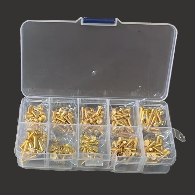 Nuts Mix - 200PCS YFS M3 12.9 GRADE Nickel-gold