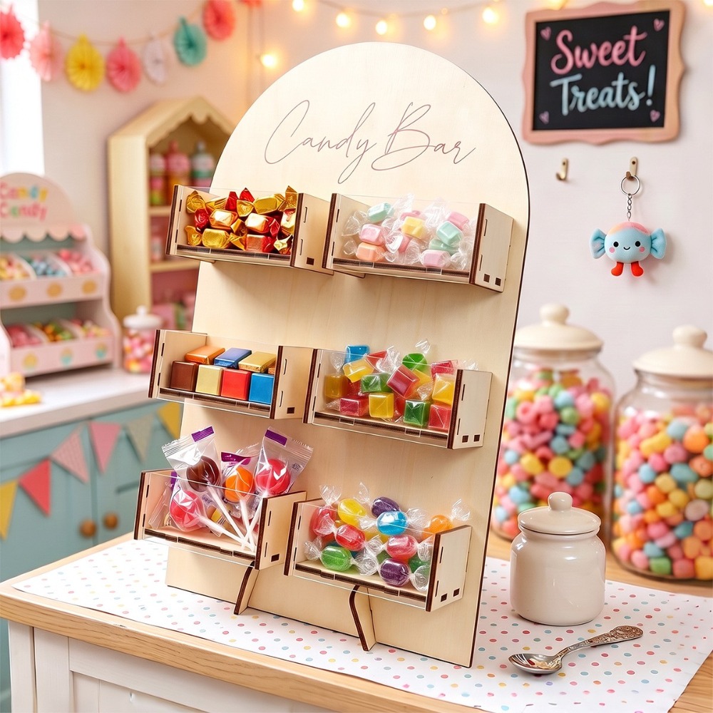 Chocolate Snack - Wooden Candy Bar Decoration Dessert Chocolate