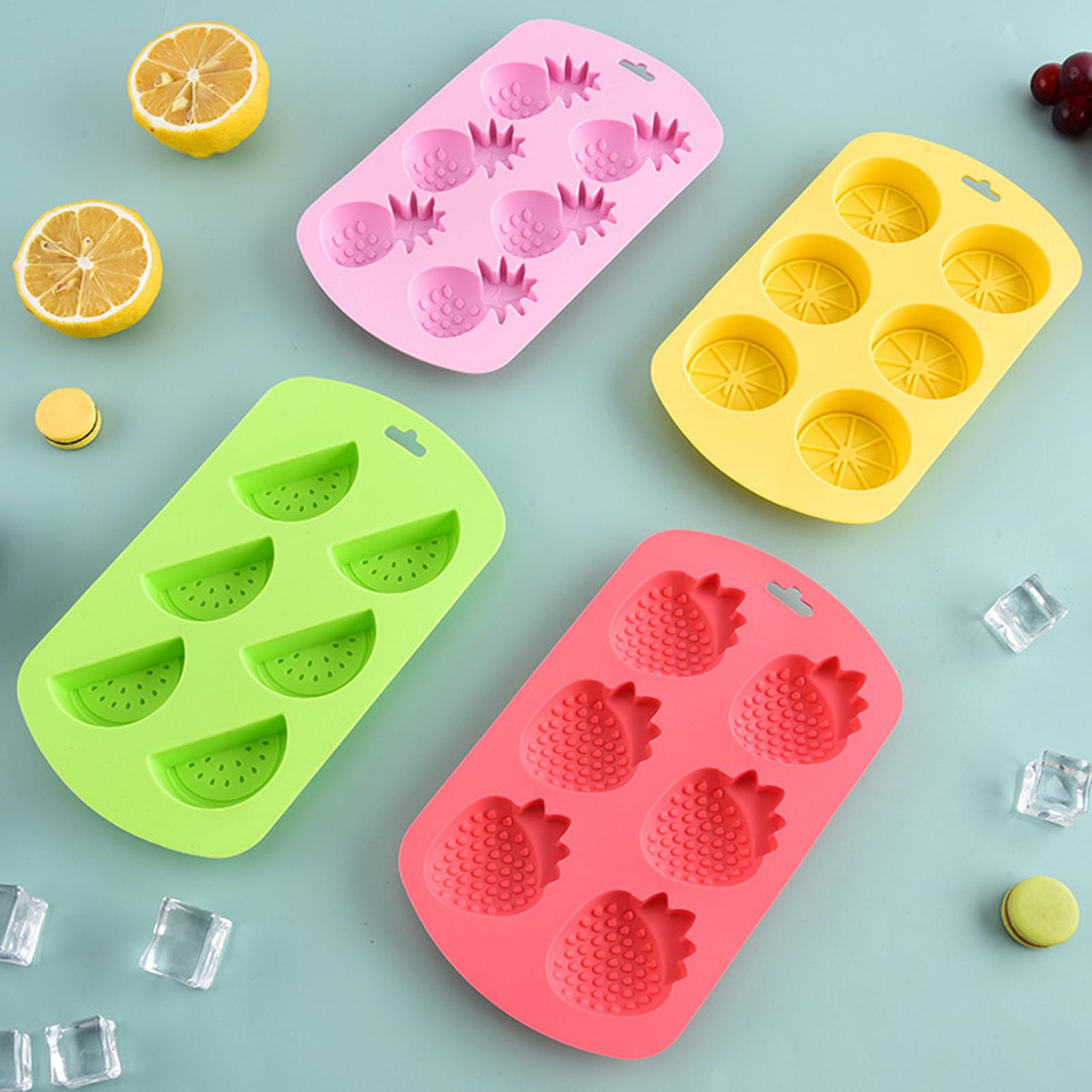 Gummy Candy - 6 Cavity Fruit Shaped Silicone Candy