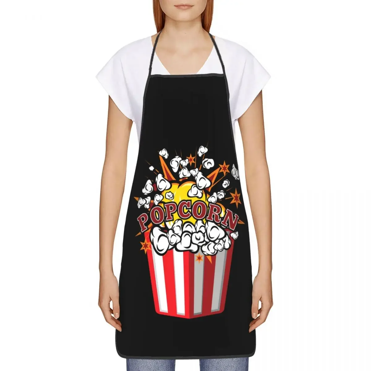 Popcorn - Funny Cartoon Popcorn Bib Apron Men