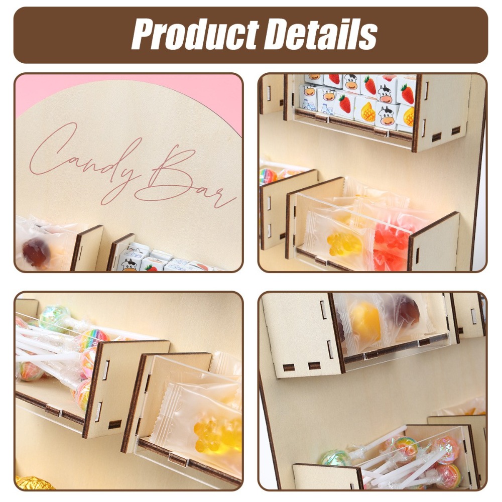 Wooden Candy Bar Decoration De - огляд і ціна Chocolate Snack