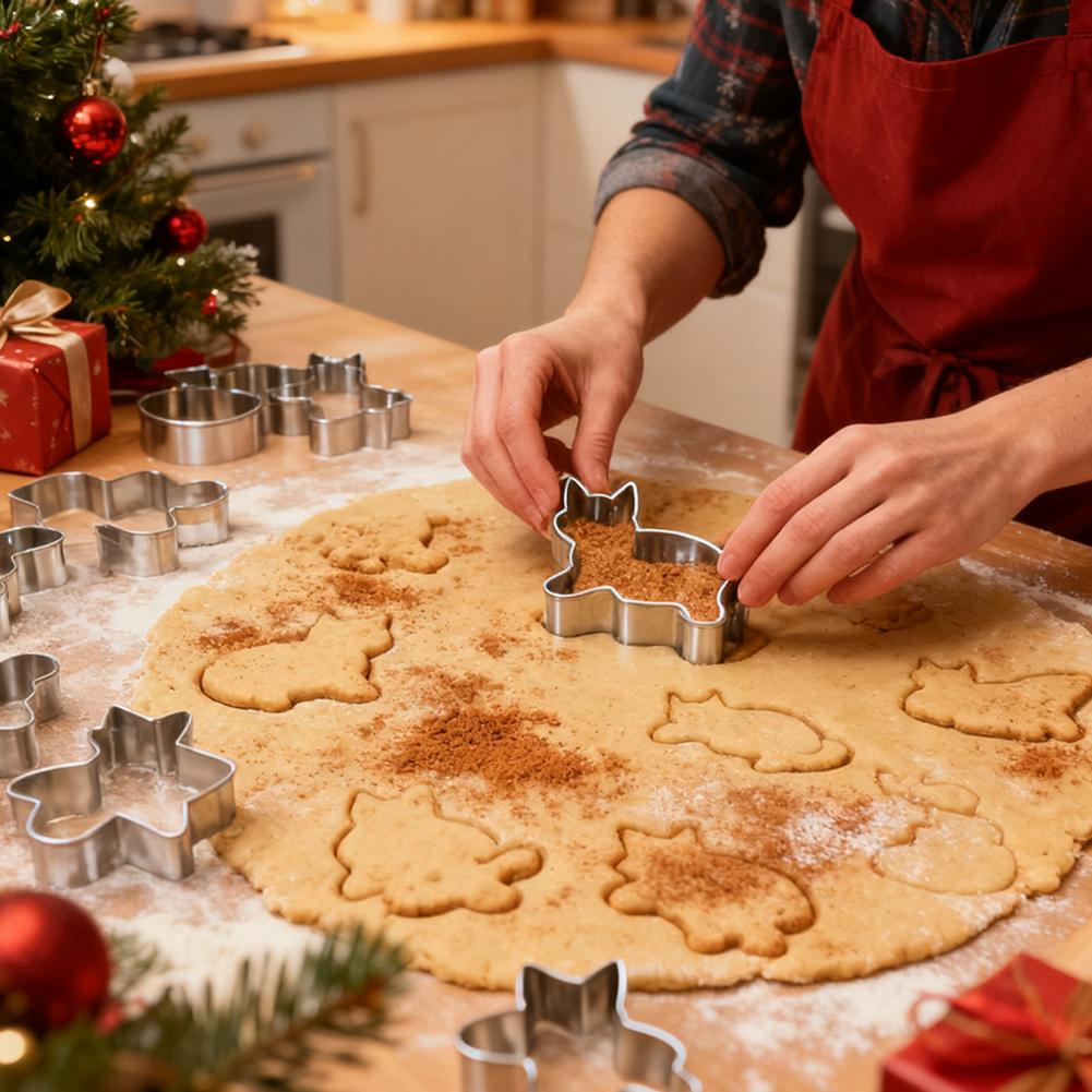 9Pcs Cat Cookie Cutters Set As - огляд і ціна Cookies Pack