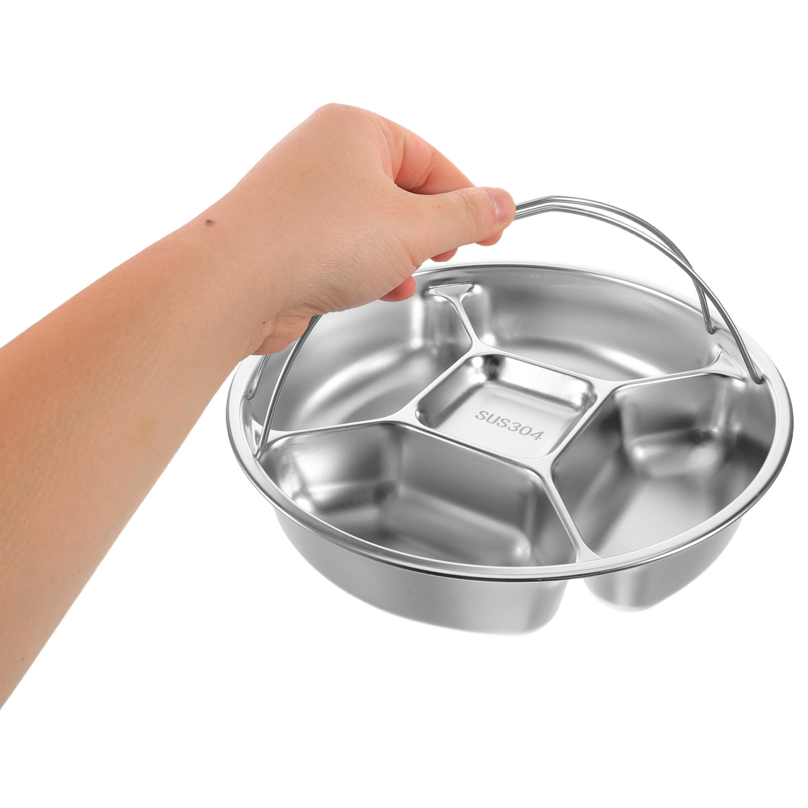 Stainless Steel Divided Servin - огляд і ціна Healthy Snacks Food