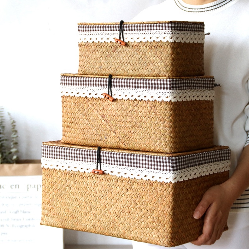 Seaweed Woven Box Grass Basket - огляд і ціна Seaweed Snack