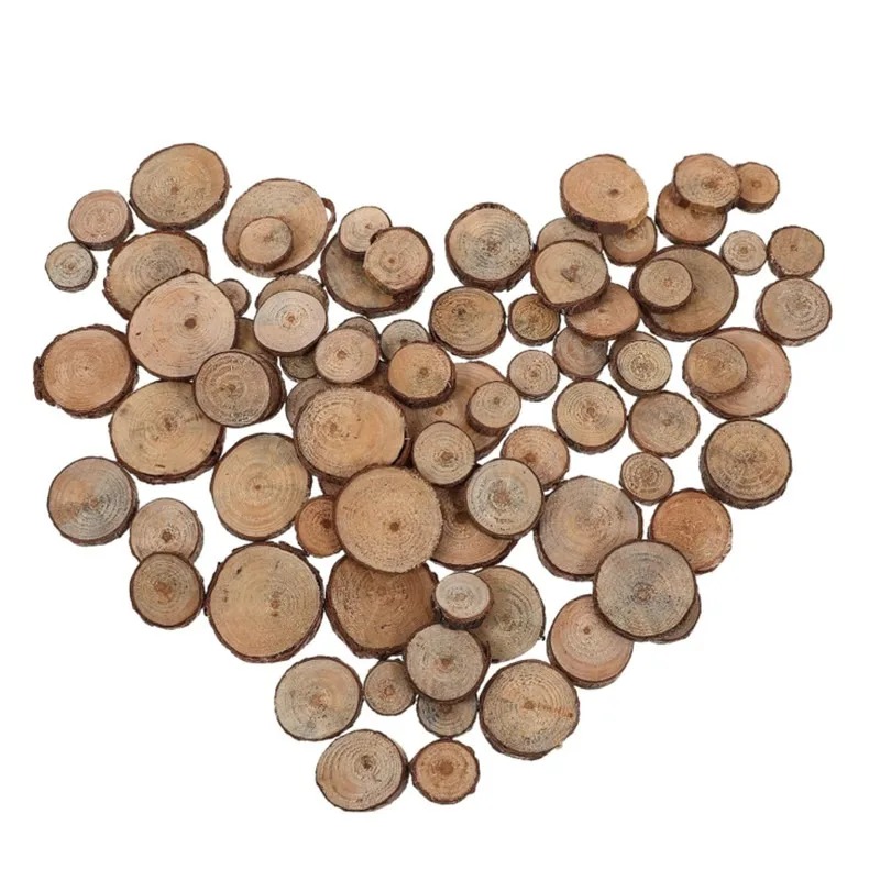 30PCS 1-3CM Unfinished Wood Sl - огляд і ціна Cookies Pack