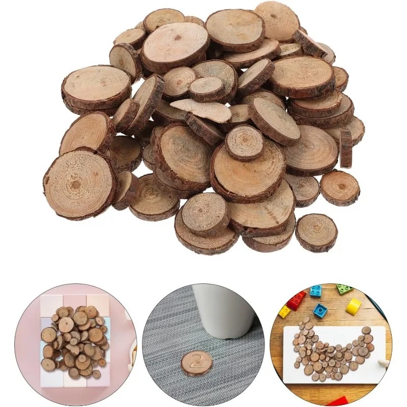 30PCS 1-3CM Unfinished Wood Sl - огляд і ціна Cookies Pack