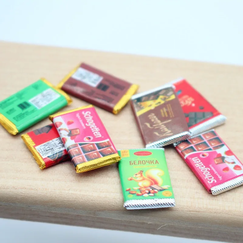 4Pcs Dollhouse Mini Chocolate  - огляд і ціна Chocolate Snack