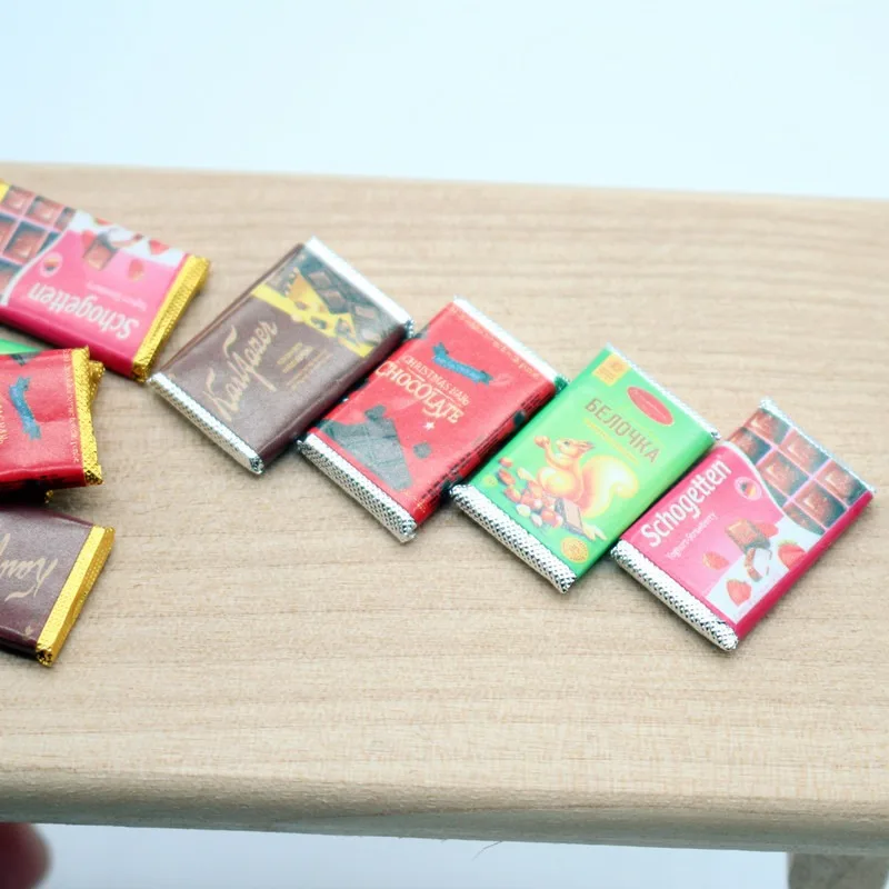 4Pcs Dollhouse Mini Chocolate  - огляд і ціна Chocolate Snack