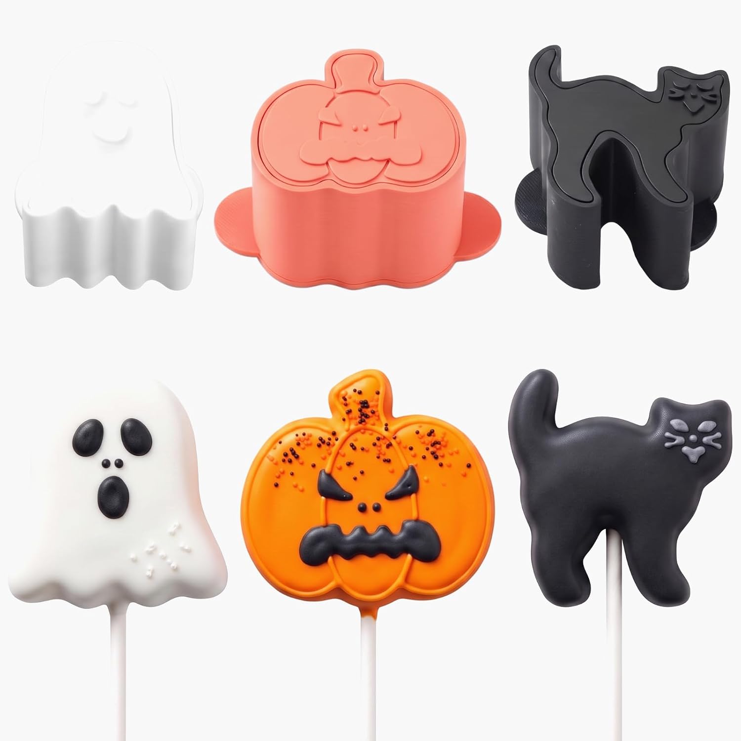 3 Pcs Halloween Cake Pop Mold  - огляд і ціна Chocolate Snack
