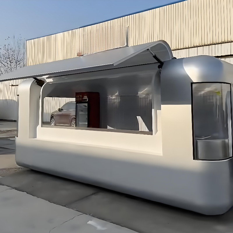 Round Movable Food Trailer Por - огляд і ціна Food Snacks Drinks